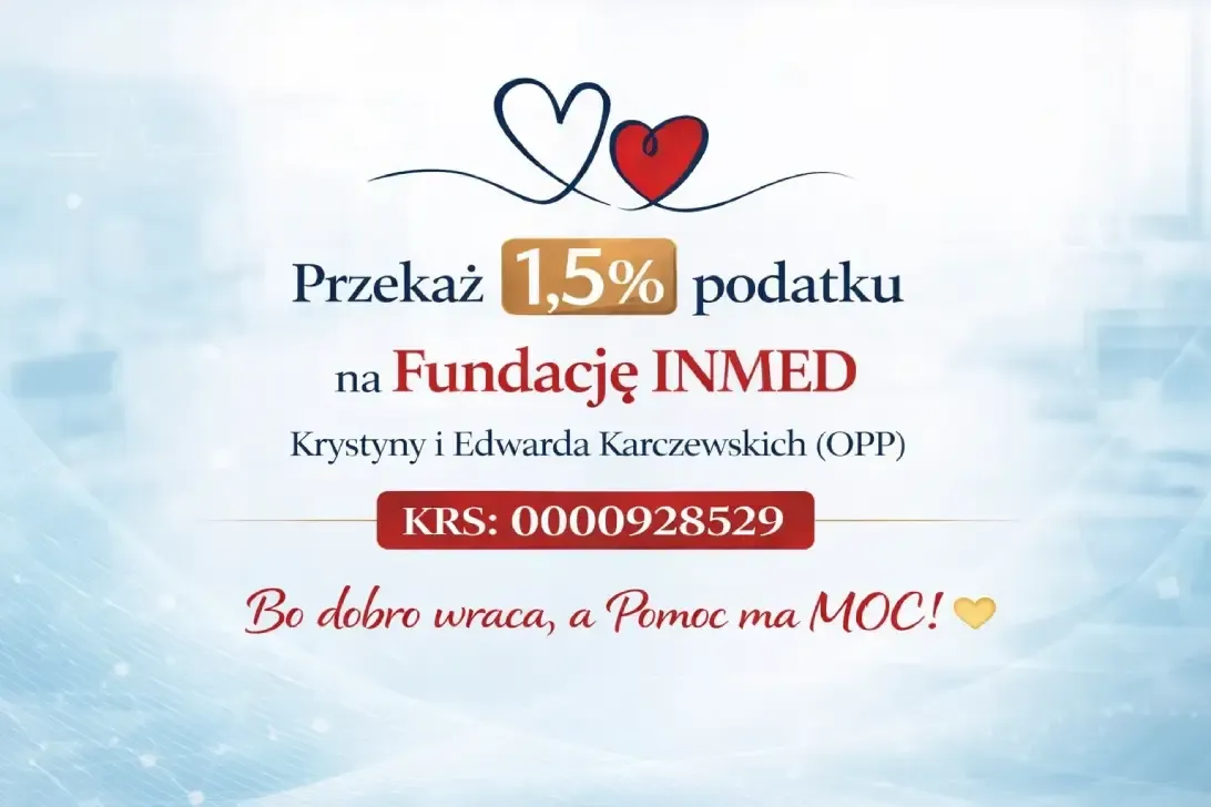 Przekaż 1,5% podatku Fundacji INMED